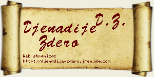 Đenadije Ždero vizit kartica